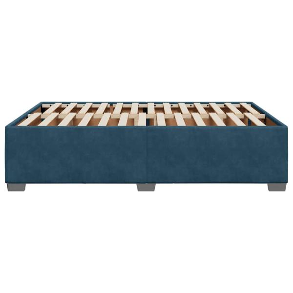Bettgestell Blau 160x200 cm Samt