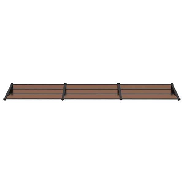 Türvordach Schwarz 358,5x90 cm Polycarbonat
