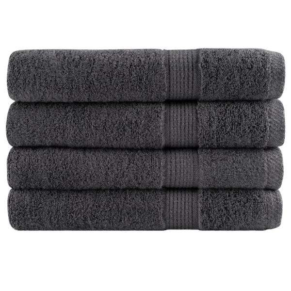 Premium Handtücher SOLUND 4 Stk. Anthrazit 100x200 cm 600 g/m²