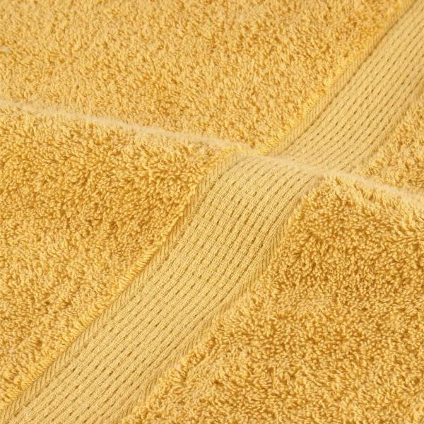 Premium Handtücher SOLUND 4 Stk. Gold 100x200 cm 600 g/m²