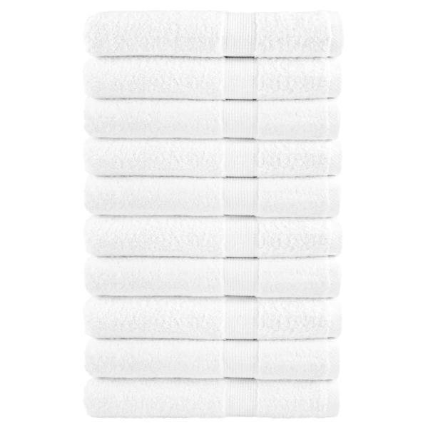 ARDEBO.de - Premium Saunatücher SOLUND 10 Stk. Weiß 80x200 cm 600 g/m²