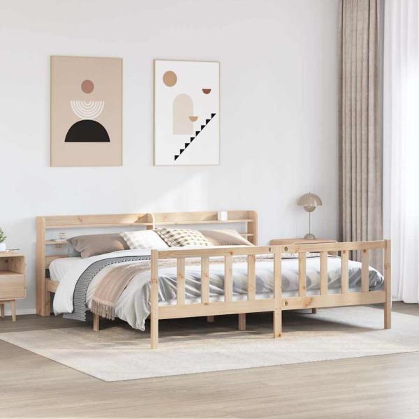 ARDEBO.de - Massivholzbett ohne Matratze 180x200 Kiefernholz