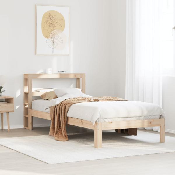 ARDEBO.de - Bettgestell mit Kopfteil ohne Matratze 90x200 cm