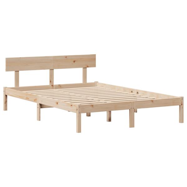 Massivholzbett ohne Matratze 150x200 cm Kiefernholz