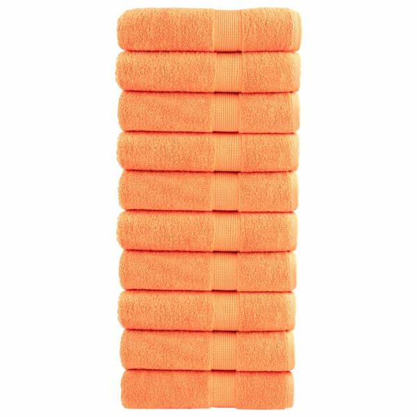 Premium Badetücher SOLUND 10 Stk. Orange 100x150 cm 600 g/m²