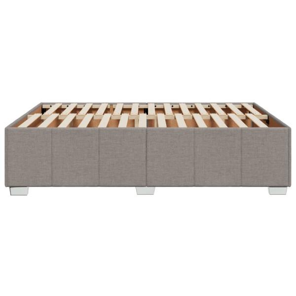 Bettgestell ohne Matratze Taupe 160x200 cm Stoff