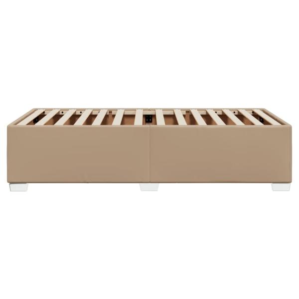 Bettgestell Cappuccino-Braun 90x200 cm Kunstleder