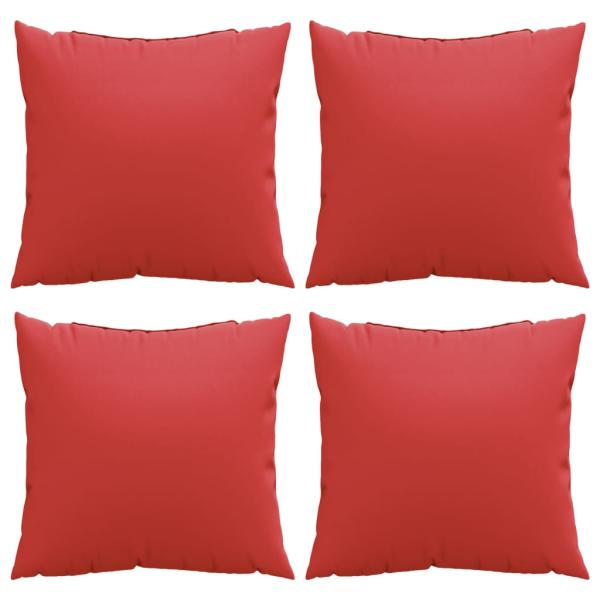 Sofakissen 4 Stk. Rot 60x60 cm Stoff