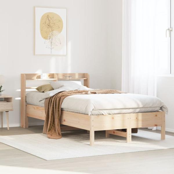 ARDEBO.de - Massivholzbett ohne Matratze 75x190 cm Kiefernholz