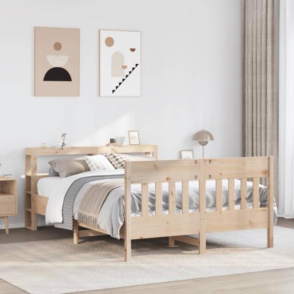 ARDEBO.de - Massivholzbett ohne Matratze 120x190 cm Kiefernholz