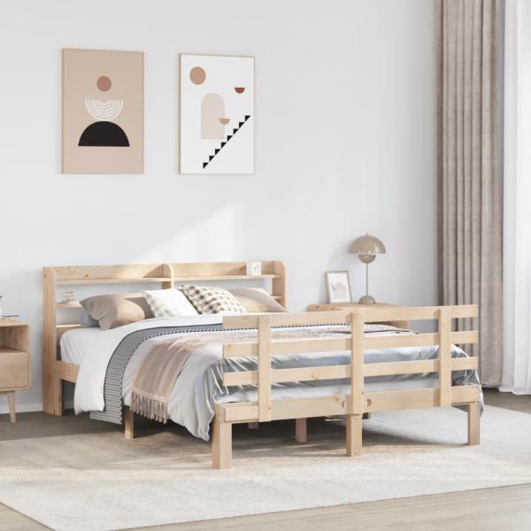 ARDEBO.de - Bettgestell mit Kopfteil ohne Matratze 150x200 cm