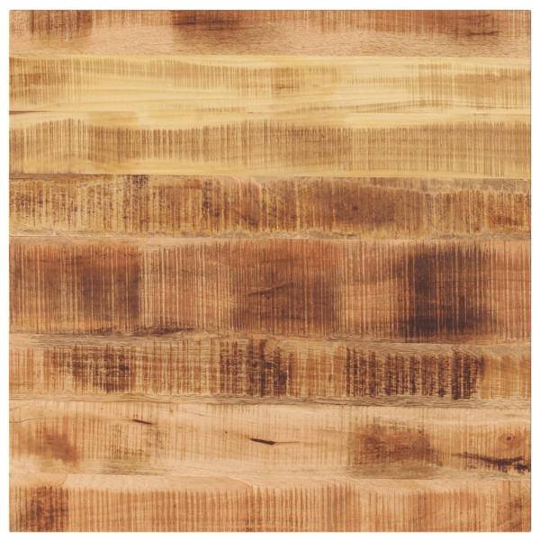 ARDEBO.de - Tischplatte 80x80x1,5 cm Quadratisch Raues Massivholz Mango