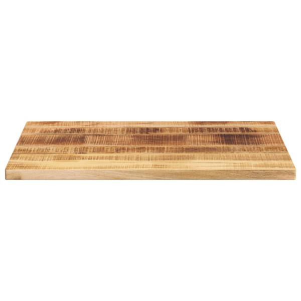 Tischplatte 90x60x3,8 cm Rechteckig Raues Massivholz Mango