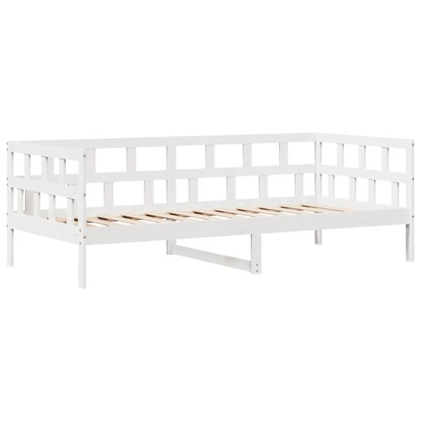 Tagesbett mit Schubladen Weiß 90x200 cm Kiefernholz