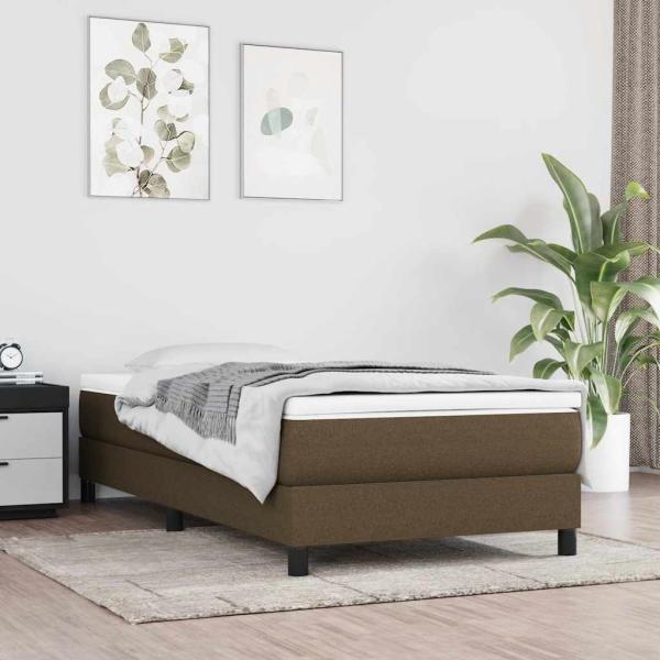 ARDEBO.de - Taschenfederkernmatratze für Kinder Mittel Braun 80x160 cm Stoff