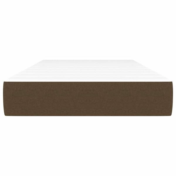 Taschenfederkernmatratze für Kinder Mittel Braun 80x160 cm Stoff