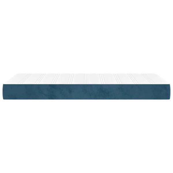 Taschenfederkernmatratze für Kinder Mittel Blau 80x160 cm Samt