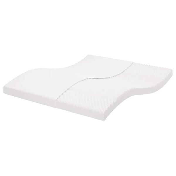 ARDEBO.de - Schaumstoffmatratze Weiß 200x220 cm 7-Zonen Härtegrad 20 ILD