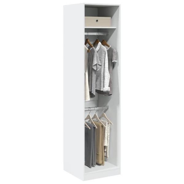 ARDEBO.de - Kleiderschrank Weiß 50x50x200 cm Holzwerkstoff