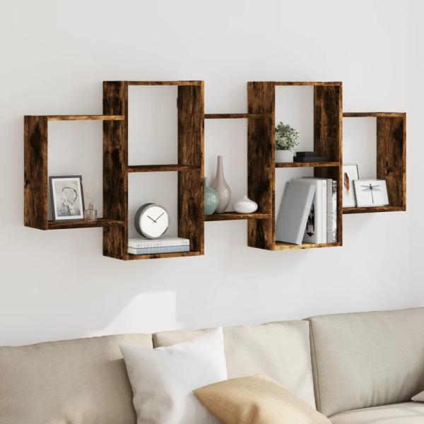 ARDEBO.de - Wandregal R?uchereiche 159x18x65 cm Holzwerkstoff