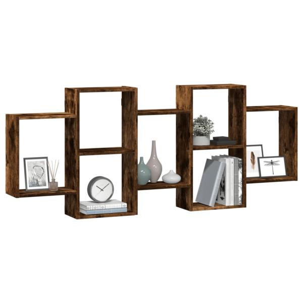 Wandregal R?uchereiche 159x18x65 cm Holzwerkstoff