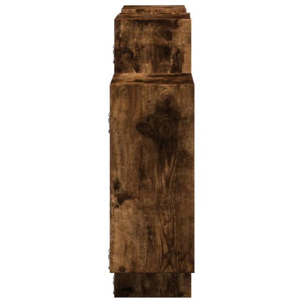 Wandregal R?uchereiche 159x18x65 cm Holzwerkstoff