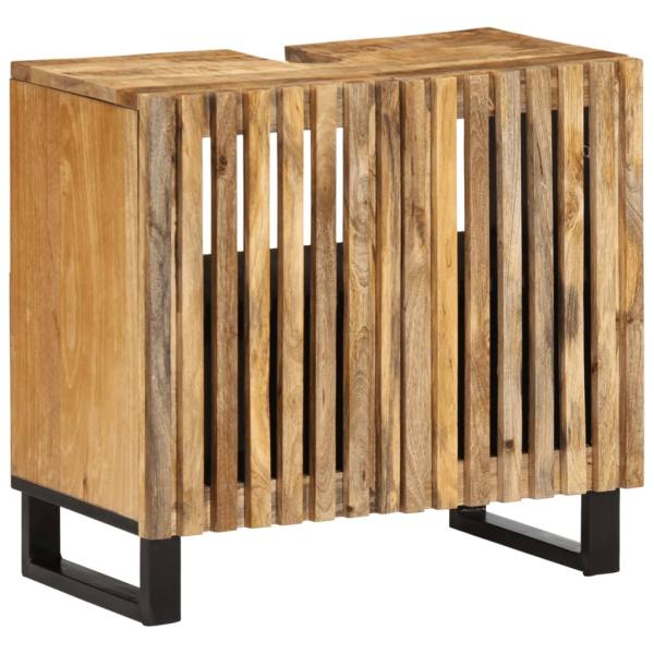 ARDEBO.de - Waschbeckenunterschrank 62x34x58 cm Raues Massives Mangoholz