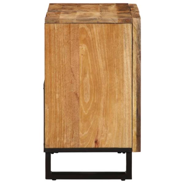 Waschbeckenunterschrank 62x34x58 cm Raues Massives Mangoholz