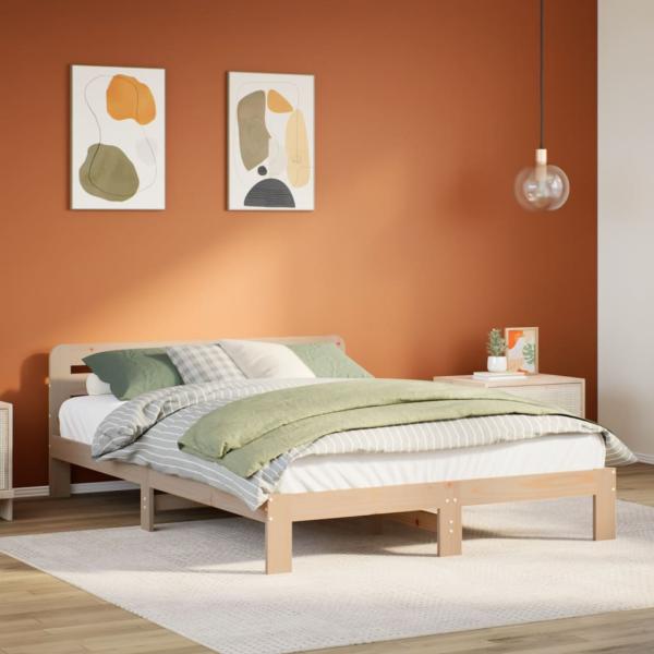ARDEBO.de - Massivholzbett ohne Matratze 160x200 cm Kiefernholz