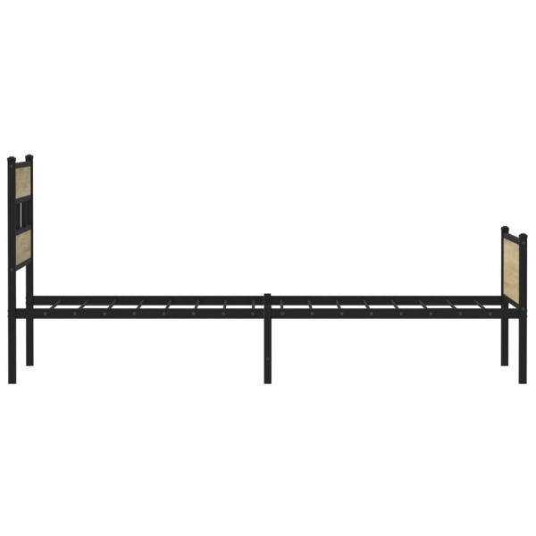 Bettgestell ohne Matratze Sonoma-Eiche 107x200 cm Holzwerkstoff