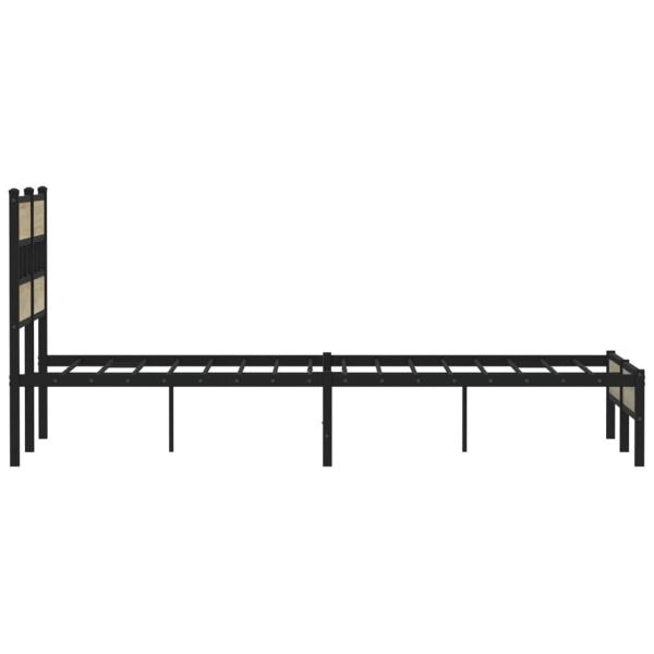 Bettgestell ohne Matratze Sonoma-Eiche 120x200 cm Holzwerkstoff