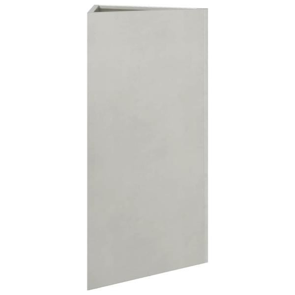 Pflanzkübel Dreieckig 40x34,5x75 cm Edelstahl