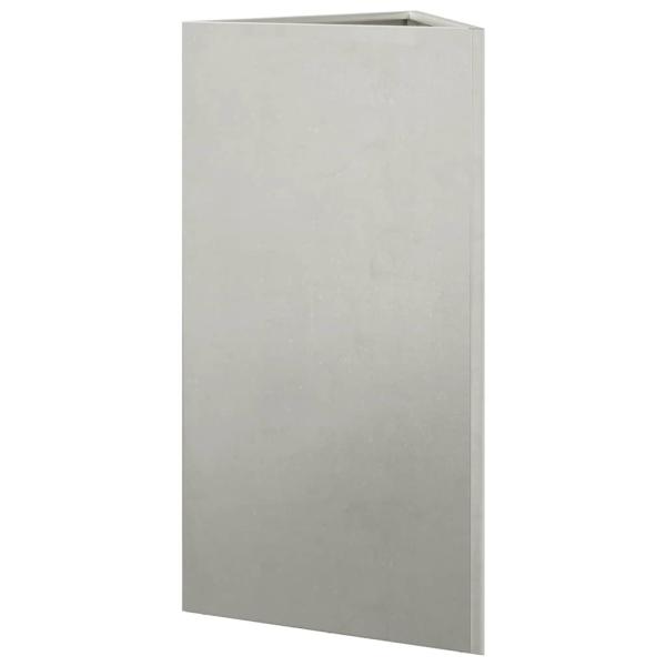 Pflanzkübel Dreieckig 40x34,5x75 cm Edelstahl