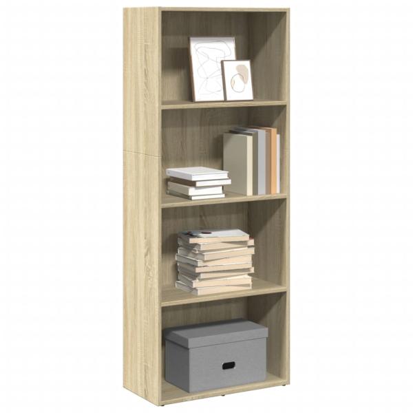 ARDEBO.de - B?cherregal Sonoma-Eiche 60x30x152 cm Holzwerkstoff