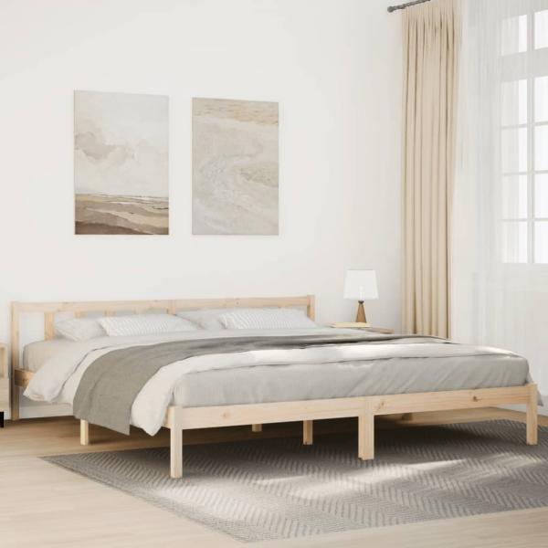 ARDEBO.de - Massivholzbett Extra Lang ohne Matratze 200x210 cm Kiefernholz