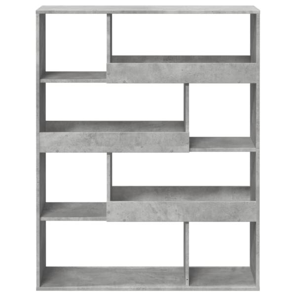 B?cherregal Betongrau 100x33x125,5 cm Holzwerkstoff