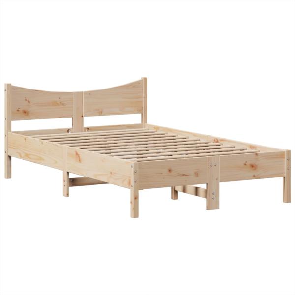 Massivholzbett ohne Matratze 135x190 cm Kiefernholz