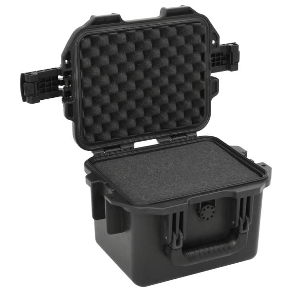 Koffer für Flugreise Tragbar Schwarz 30x24,5x20 cm PP