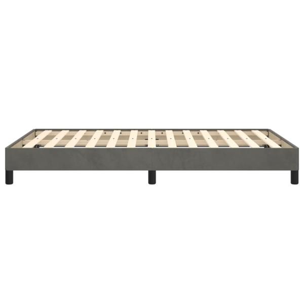 Bettgestell ohne Matratze Dunkelgrau 120x190 cm Samt