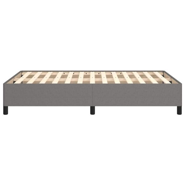 Bettgestell ohne Matratze Dunkelgrau 120x190 cm Stoff