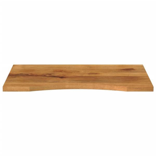 Schreibtischplatte mit Aussparung 90x50x2,5 cm Massivholz Mango