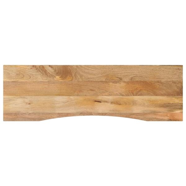ARDEBO.de - Schreibtischplatte mit Aussparung 160x50x2,5cm Massivholz Mango