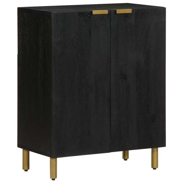 ARDEBO.de - Sideboard Schwarz 60x33x75 cm Holzwerkstoff
