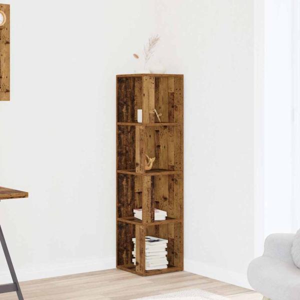 ARDEBO.de - Corner Cabinet 33 x 33 x 132 cm Engineered wood Altholz
