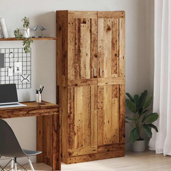 ARDEBO.de - Highboard Altholz-Optik 82,5x30,5x185 cm Holzwerkstoff