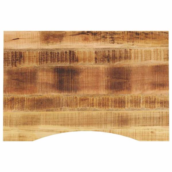 ARDEBO.de - Schreibtischplatte mit Aussparung 100x50x2,5cm Massivholz Mango