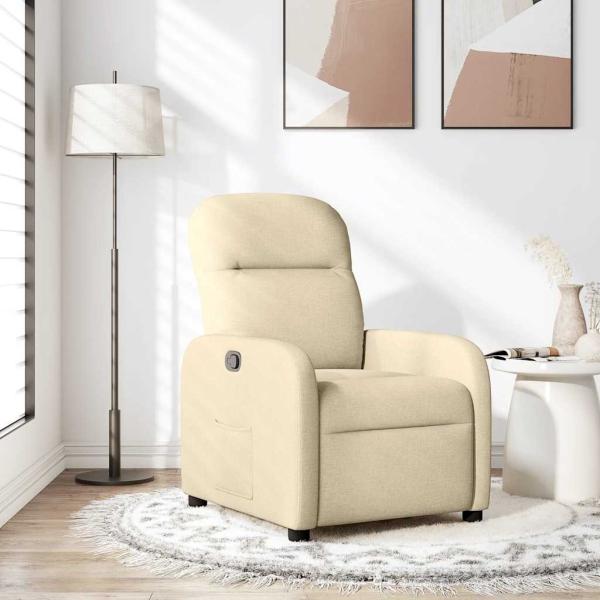 ARDEBO.de - Relaxsessel Creme Stoff