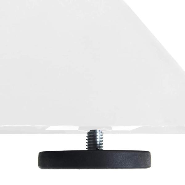Esstischbein in Spinnenform Weiß 120x68x(72-73) cm Stahl