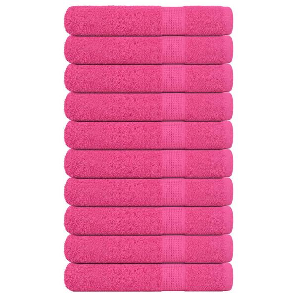 ARDEBO.de - Saunatücher FROGN 10 Stk. Rosa 80x200 cm 360 g/m²