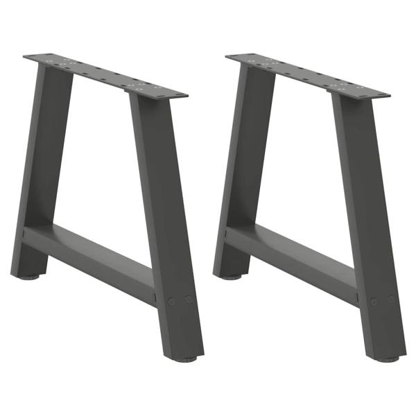 ARDEBO.de - Couchtischbeine A-Form 2 Stk. Anthrazit 60x(42-43) cm Stahl